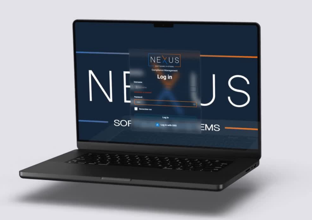 Nexus Software Systems login screen